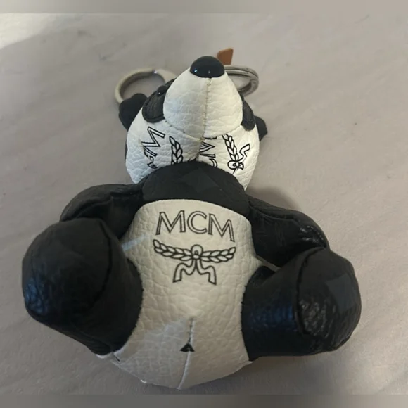 MCM Panda Bear Bag Charm EUC - Picture 8 of 10